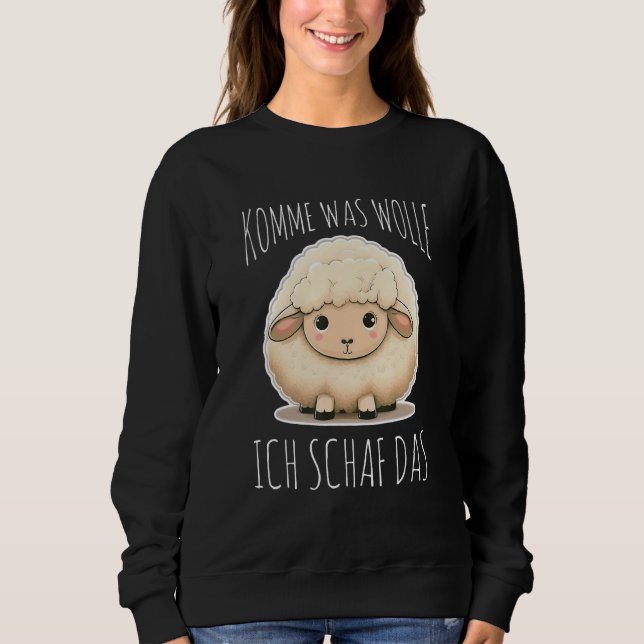 Komme Was Wolle Ich Sheep The Depression Sheep T Shirt (Framsida)