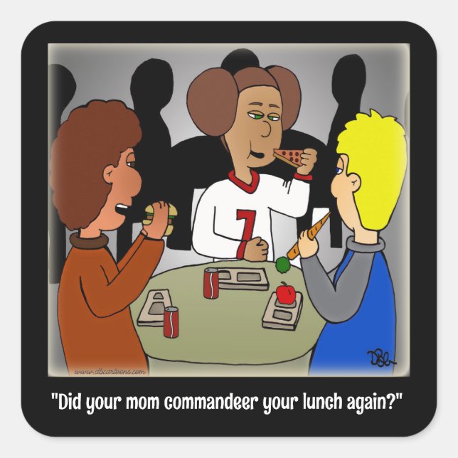 Kommendant Square-etikett Fyrkantigt Klistermärke (Framsida)