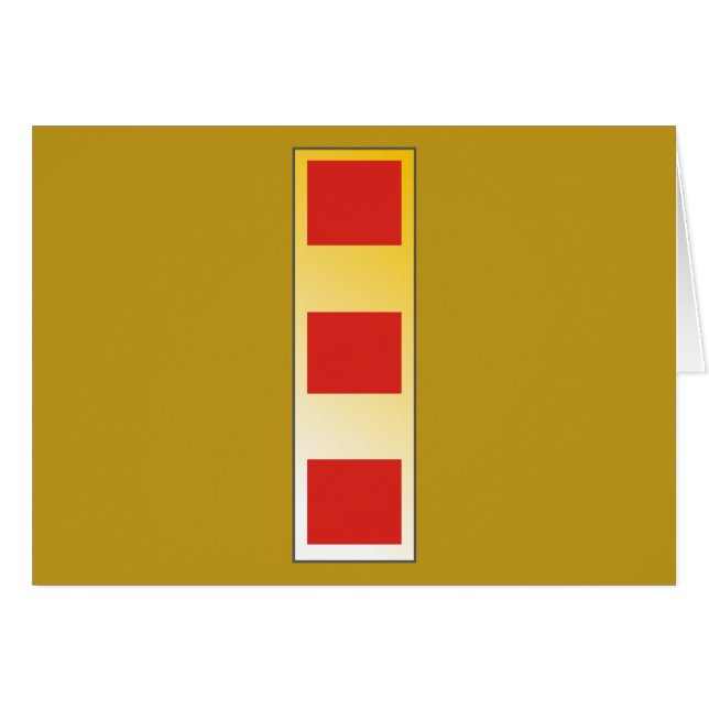 Kommenderar högsta berättigande för USMC CWO2 2 Hälsningskort (Framsidan Horizontal)