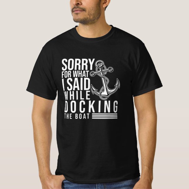 Kommendör Gift Boat Sickande T Shirt (Framsida)