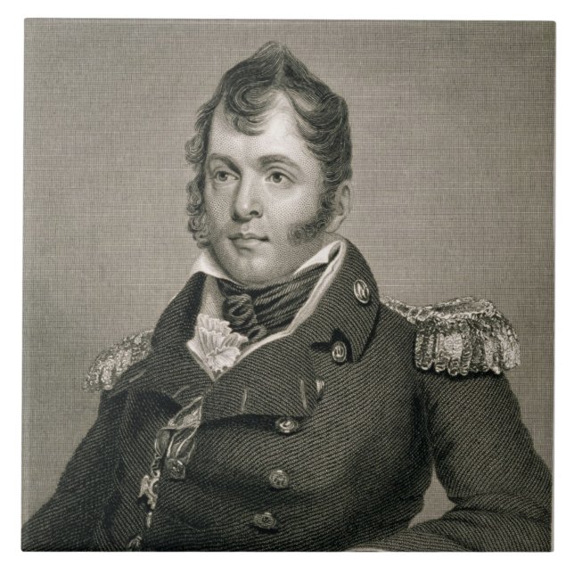Kommendören Oliver faraa Perry (1785-1819), Kakelplatta (Framsidan)