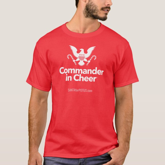 "Kommendörkapten i jubel" manar standarda T Shirt (Framsida)
