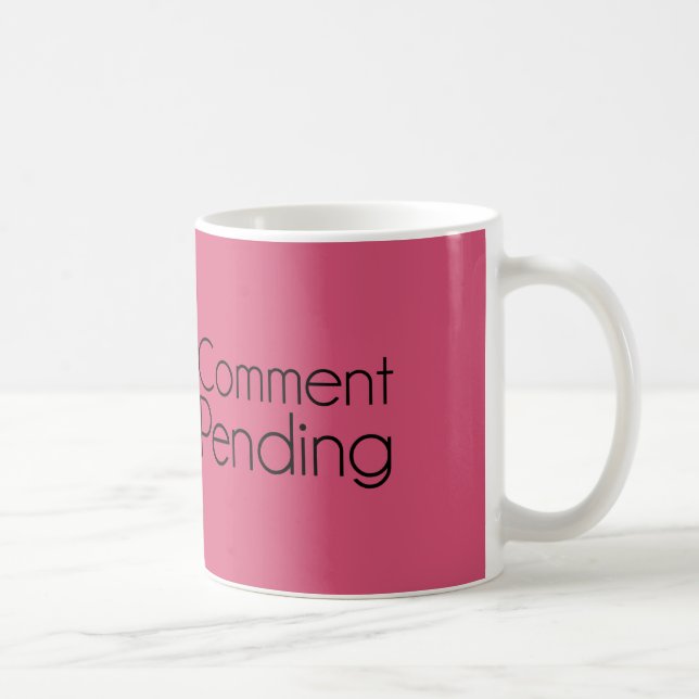 Kommentar Väntar Roligt Internet Meddelande Tavlan Kaffemugg (Höger)
