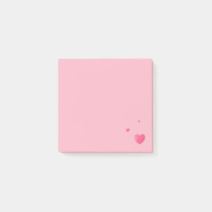 Kommentarer efter anteckning/Rosa Post-it Block