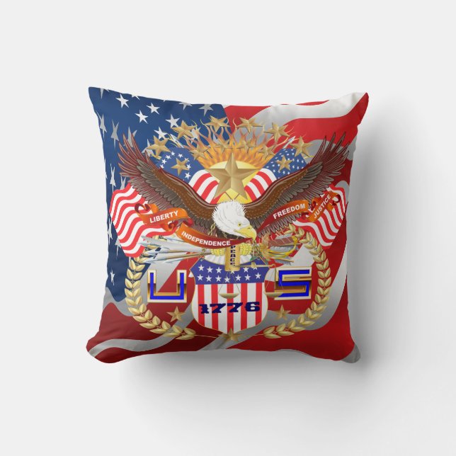 Kommentarer från patriotiska eller veteranska vyko kudde (Framsida)