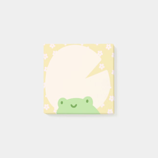 Kommentarer till Cute Frog efter det att den har l Post-it Block (Framsida)