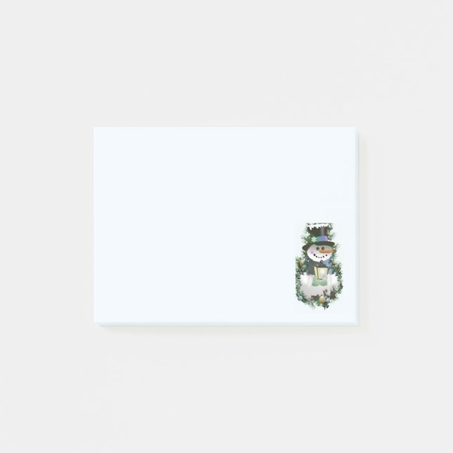 Kommentarer till julafton Snögubbe Post-it Block (Framsida)