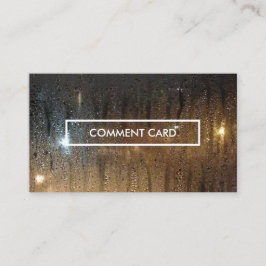 kommentarskort för höstregn visitkort