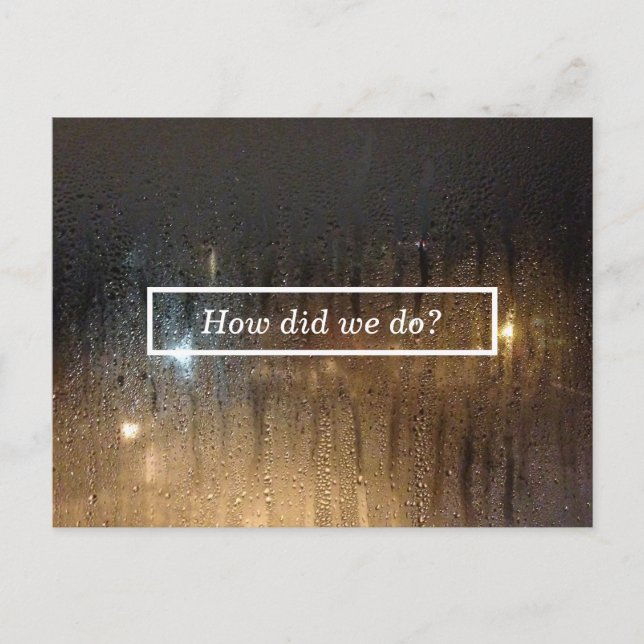 kommentarskort för höstregn vykort (Framsida)