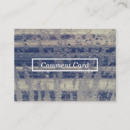 kommentarskort för vinterfönster visitkort