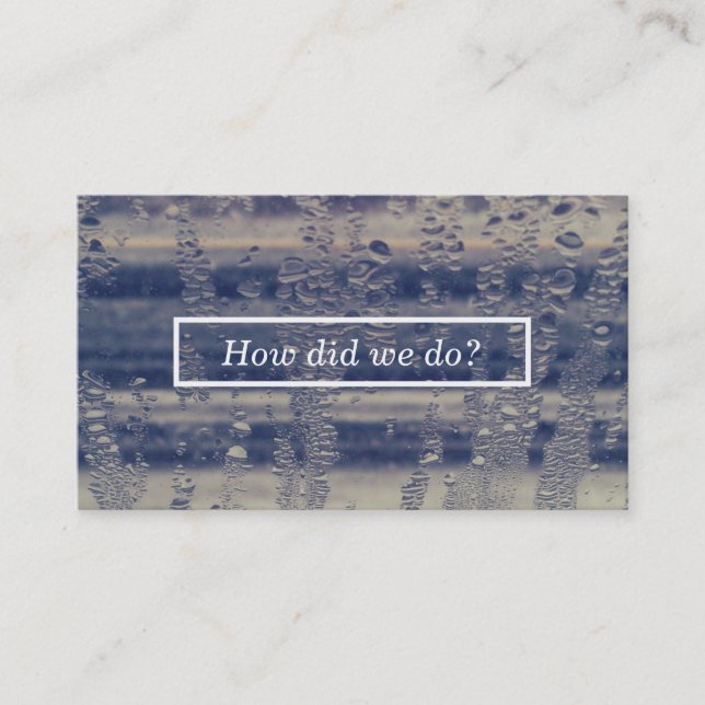 kommentarskort för vinterfönster visitkort (Framsida)