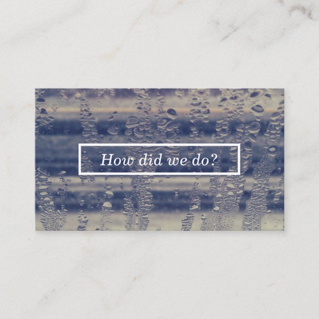 kommentarskort för vinterfönster visitkort (Framsida)