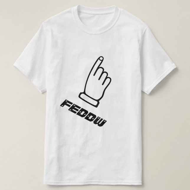 Kommentera finger med textrutan tee (Design framsida)