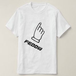 Kommentera finger med textrutan tee shirt
