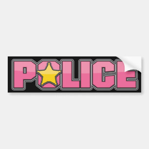 Kommentera rosa polisen 3 bildekal