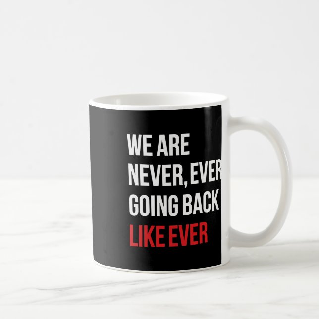 Kommer aldrig tillbaka som en feminist kaffemugg (Höger)