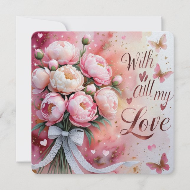 Kommer alla mina kärlek-valentinkort? julkort (Framsida)