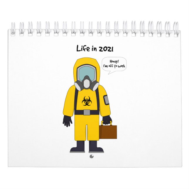 Kommer att arbeta 2021 kalender (Omslag)