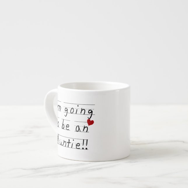 Kommer att bli en Auntie Kid Print Tshirts och pre Espressomugg (Framsida vänster)