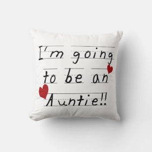Kommer att bli en Auntie Kid Print Tshirts och pre Kudde