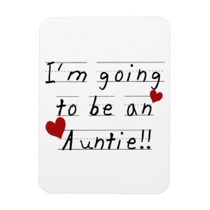 Kommer att bli en Auntie Kid Print Tshirts och pre Magnet