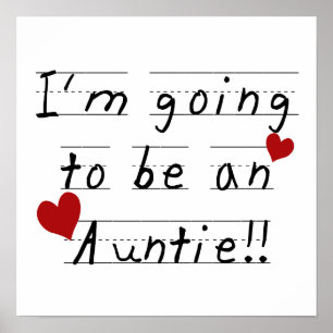 Kommer att bli en Auntie Kid Print Tshirts och pre Poster