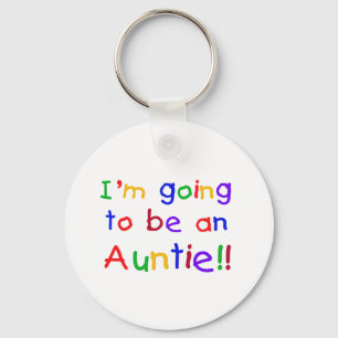 Kommer att bli en Auntie Primary Färg Nyckelring