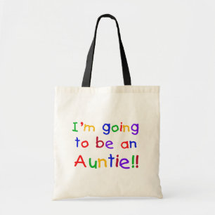 Kommer att bli en Auntie Primary Färg Tygkasse