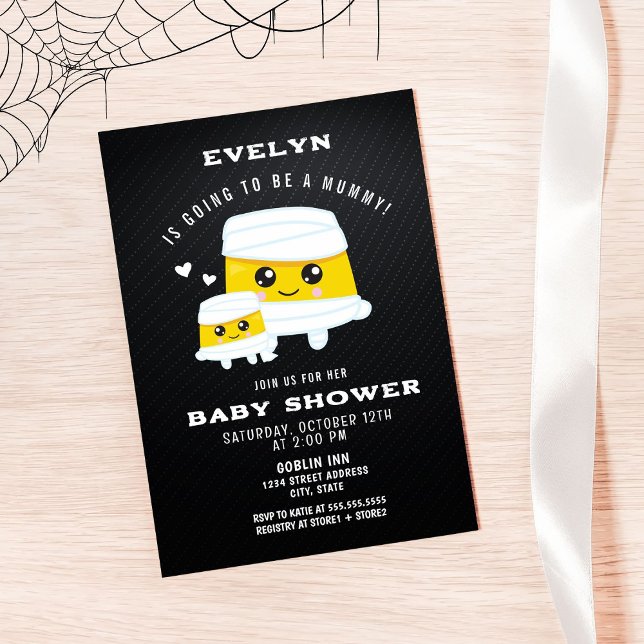 Kommer att bli en mamma Halloween-babystötare Inbjudningar (Skapare uppladdad)