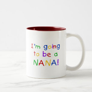 Kommer att bli en Nana - Primary Färg Tshirts Två-Tonad Mugg