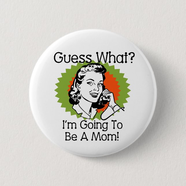 Kommer att bli en Orange i Grönten Mamma Knapp (Framsida)