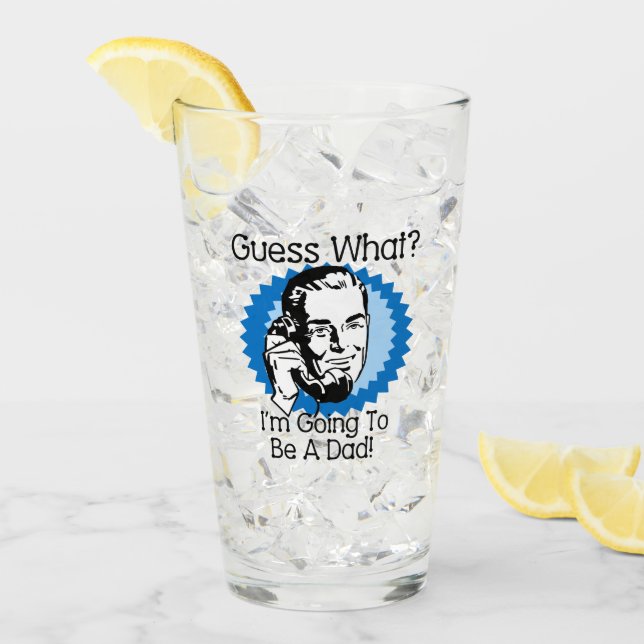 Kommer att bli en Pappa Blue Glaskopp (Framsida Ice)