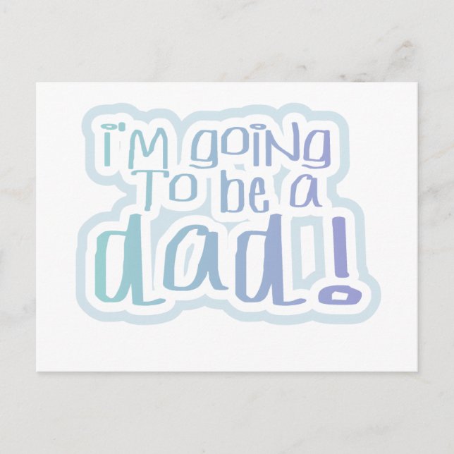 Kommer att bli en Pappa Tshirts och gåvor Vykort (Framsida)