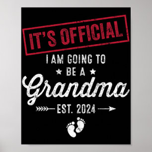 Kommer att bli mormor första Mors dag för mormor Poster