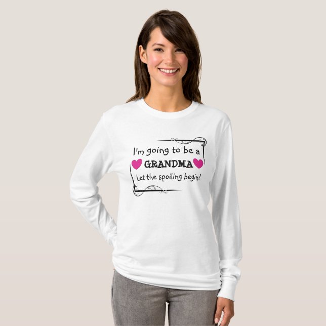 Kommer att bli mormor Shirt Tee Shirt (Hel framsida)