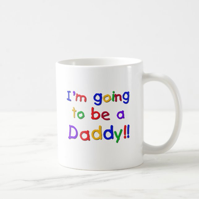 Kommer att bli Pappa-primär Färg Kaffemugg (Höger)