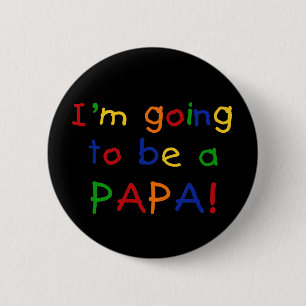 Kommer att bli Pappa - primärt Färg Knapp