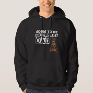 Kommer att bli Rottweiler Pappa Funny Kärlek Shirt Hoodie