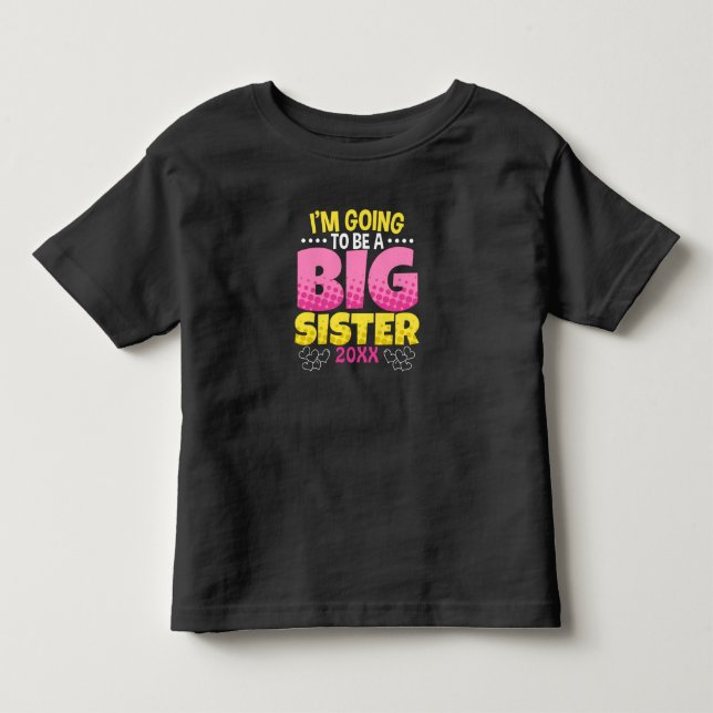 Kommer att bli storasyster t shirt (Framsida)