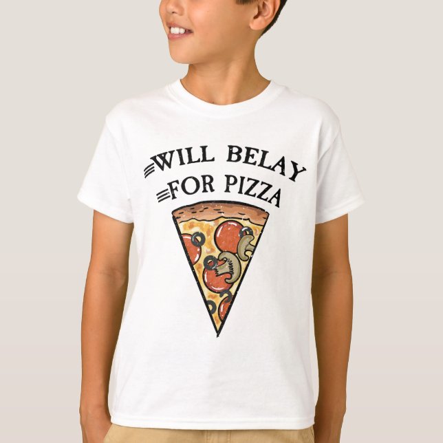 Kommer att dröja för pizzabaket? t shirt (Framsida)