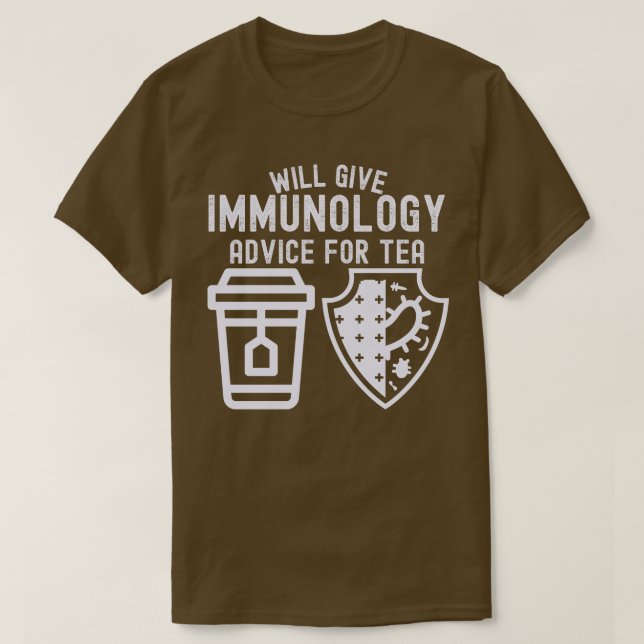 Kommer att ge immunologi råd för te t shirt (Design framsida)