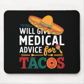 Kommer Att Ge Medicinsk Råd För Tacos Rolig Läkare Musmatta