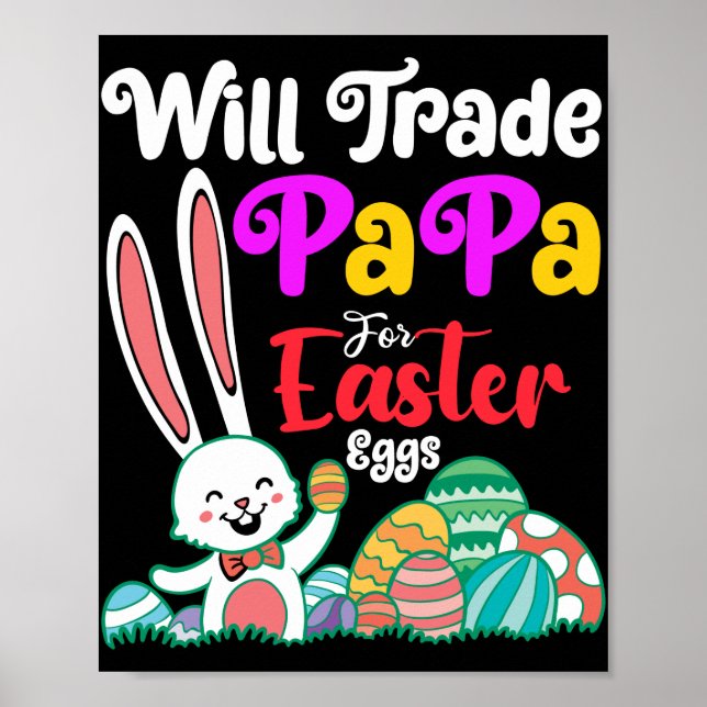 Kommer att handla med Pappa för Påskägg Poster (Framsidan)