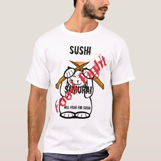 Kommer att kämpa för Sushi T-shirt (Framsida)