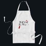 Kommer att koka för Vin konstnärliga Apron-kokning Förkläde<br><div class="desc">Den här designen har skapats med digitalteknik. Det kan vara personlig genom att klicka på anpassningsknappen och ändra färg, lägga till namn, initialer eller ord. Kontakta mig på colorflowcreations@gmail.com om du vill ha denna design på en annan produkt. Köp min ursprungliga abstrakt-akrylmålning för försäljning på www.etsy.com/shop/colorflowart. Se fler av mina...</div>