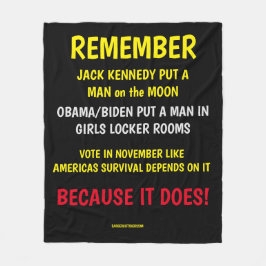 KOMMER ATT RÖSTA FLEECEFILT