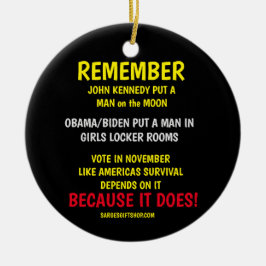 KOMMER ATT RÖSTA JULGRANSPRYDNAD KERAMIK