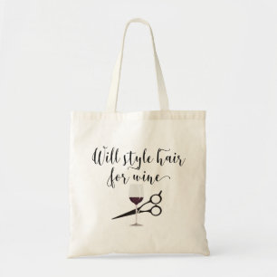 Kommer att styla hår för vin Hårstylist present Tygkasse