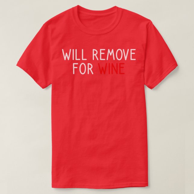 Kommer att tas bort för Vin 1 T Shirt (Design framsida)