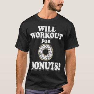 Kommer att träna efter Donuts Sprinkles Retro 1 T Shirt